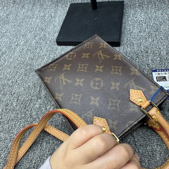 Louis Vuitton Petite Sac Plat Monogram Canvas Satchel fbcco1325-102125 - Picture 5 of 16